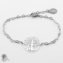 Stainless steel bracelet Tree of life 21mm