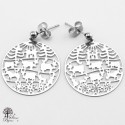 Stainless steel Earrings Alpine ascent 23mm