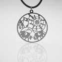 Stainless steel pendant Tree of life
