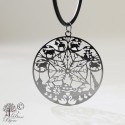 Stainless steel pendant wheel of happiness 28mm
