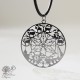 Stainless steel pendant wheel of happiness 38mm